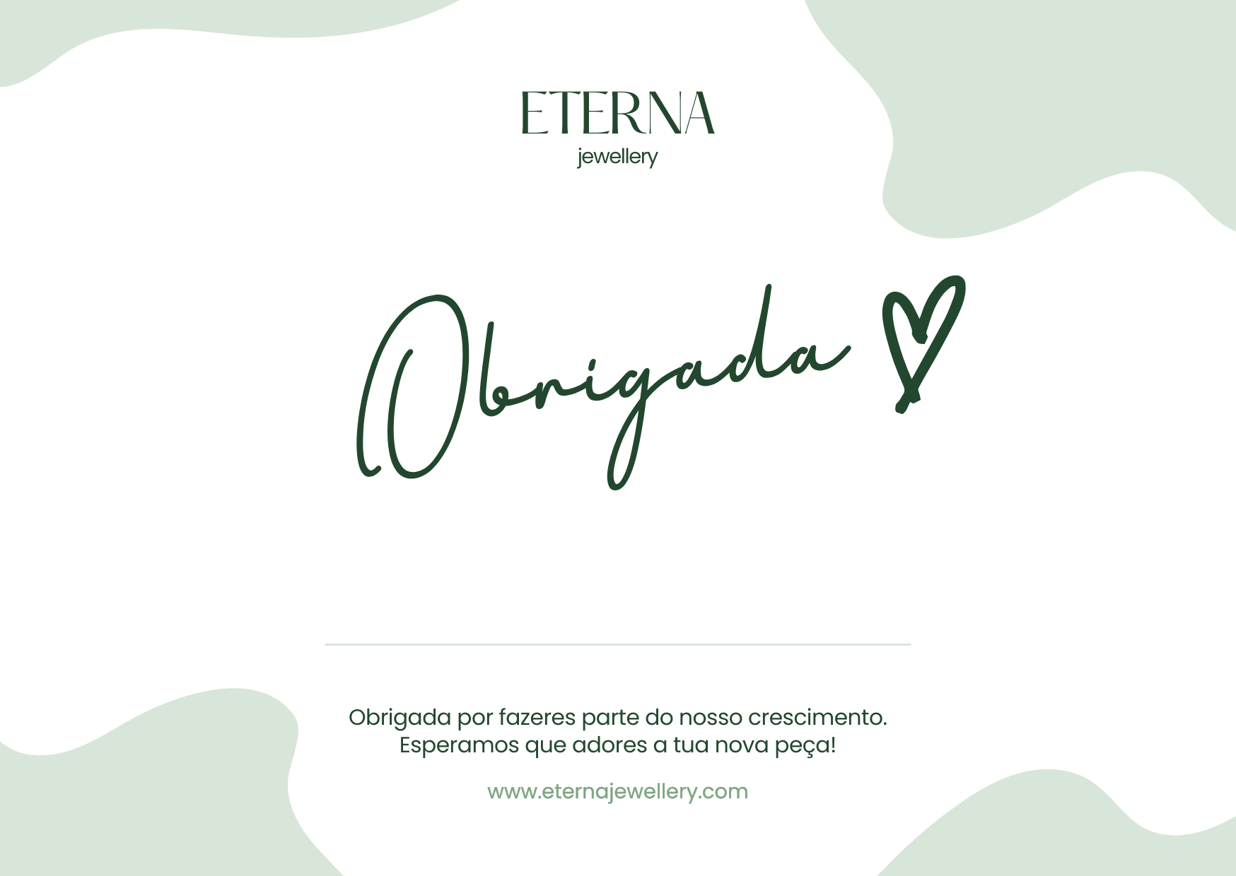 Eterna Jewellery - Diseño Impreso - Tarjeta de visita - Frente