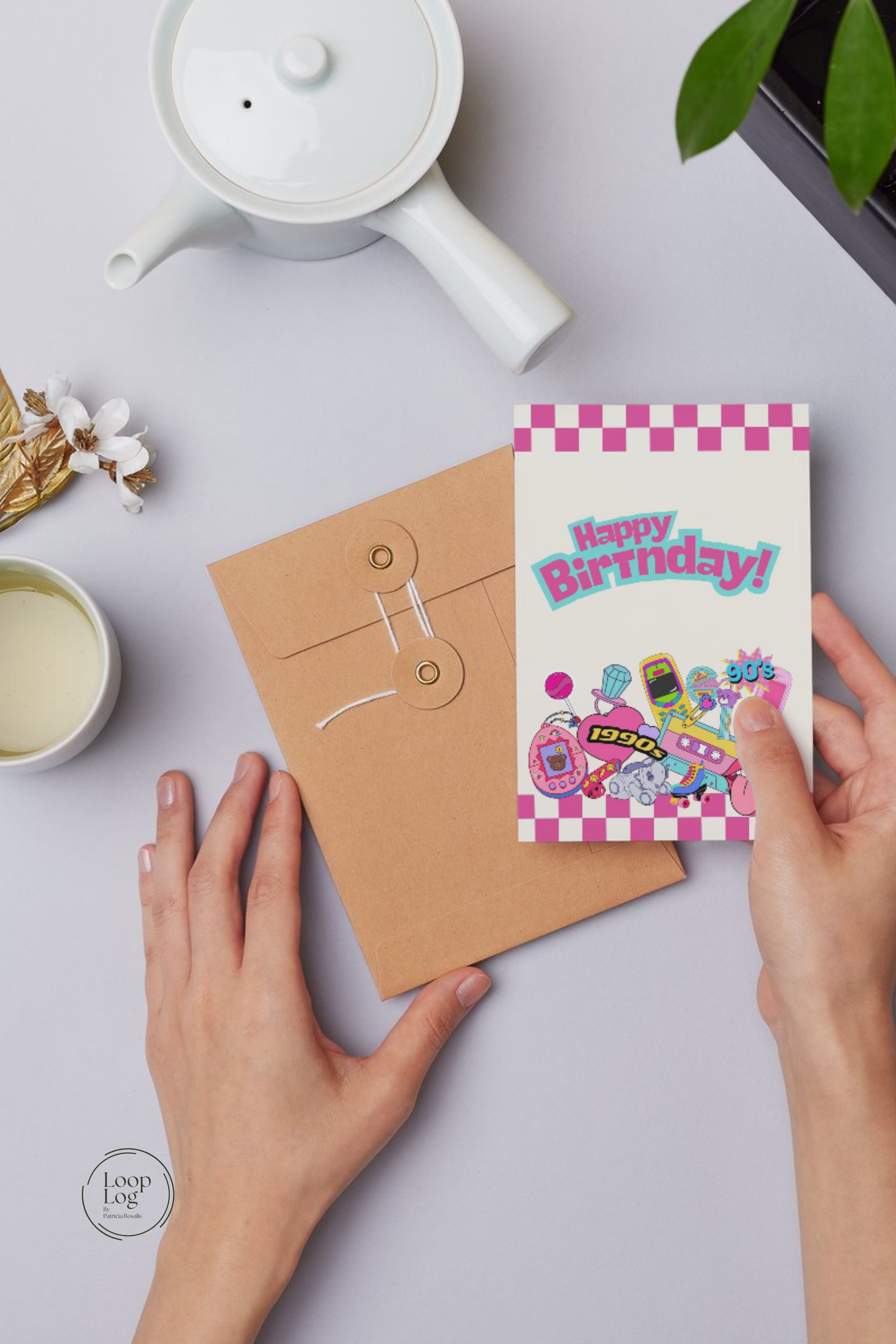 90s Retro Birthday Card - Image 4